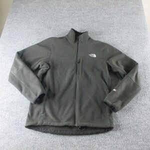 The North Face Jacket Mens L Black WindWall Fleece Full Zip Outdoor Hiking